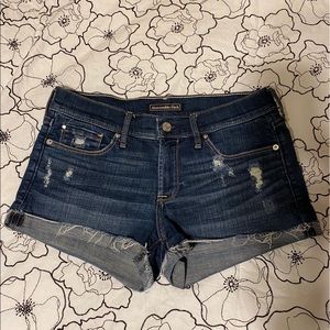 Dark Washed Denim Shorts